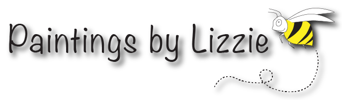 Logo for Paintings by Lizzie with a link back to the home page.